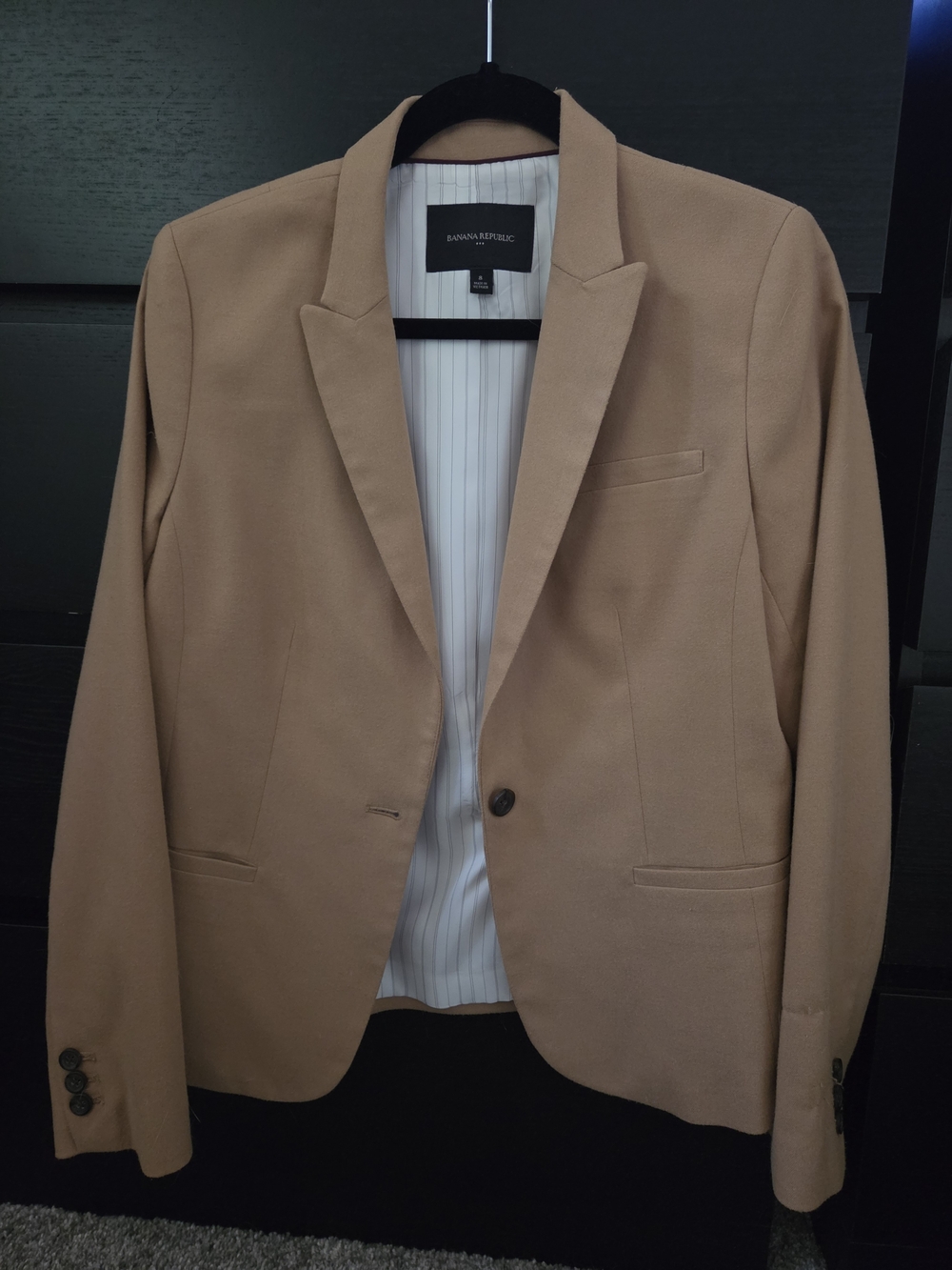 Banana Republic Camel Tan Women's Single-Button Blazer